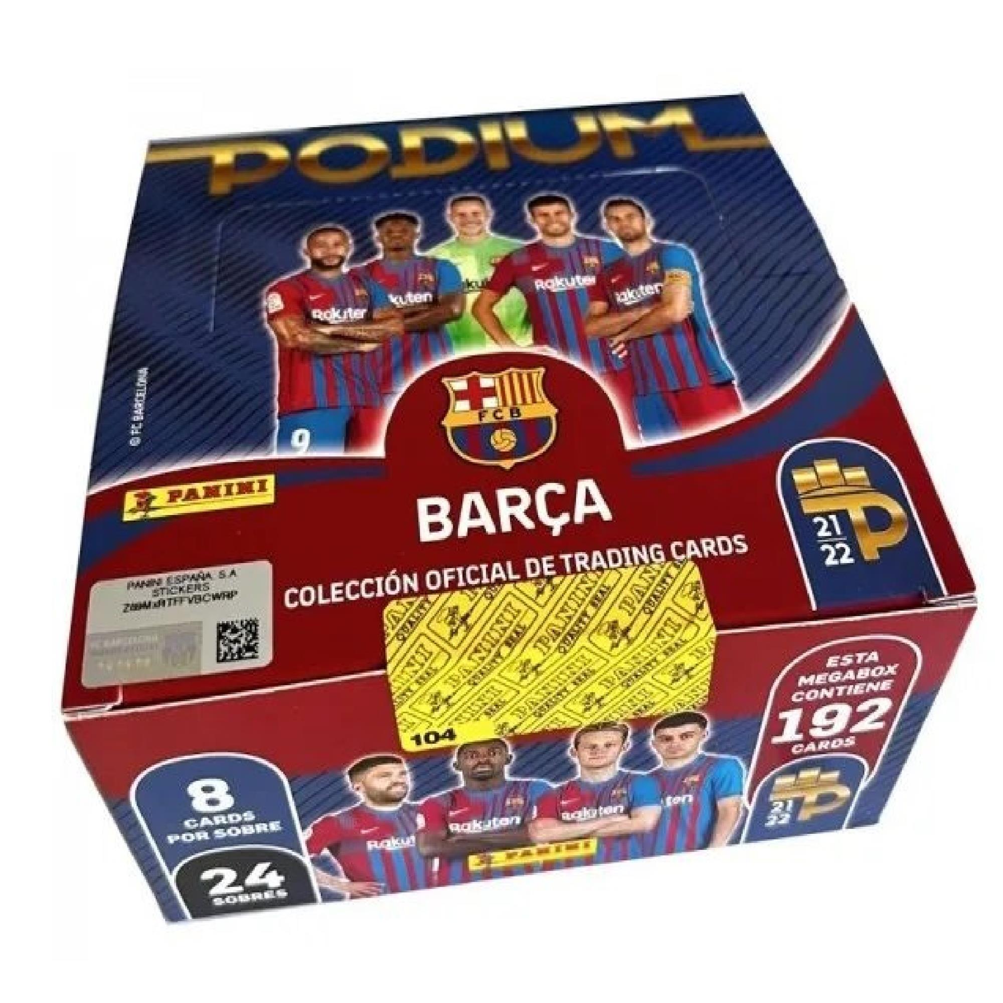 Panini Barcelona Podium Fußball MEGA Box 2021-22