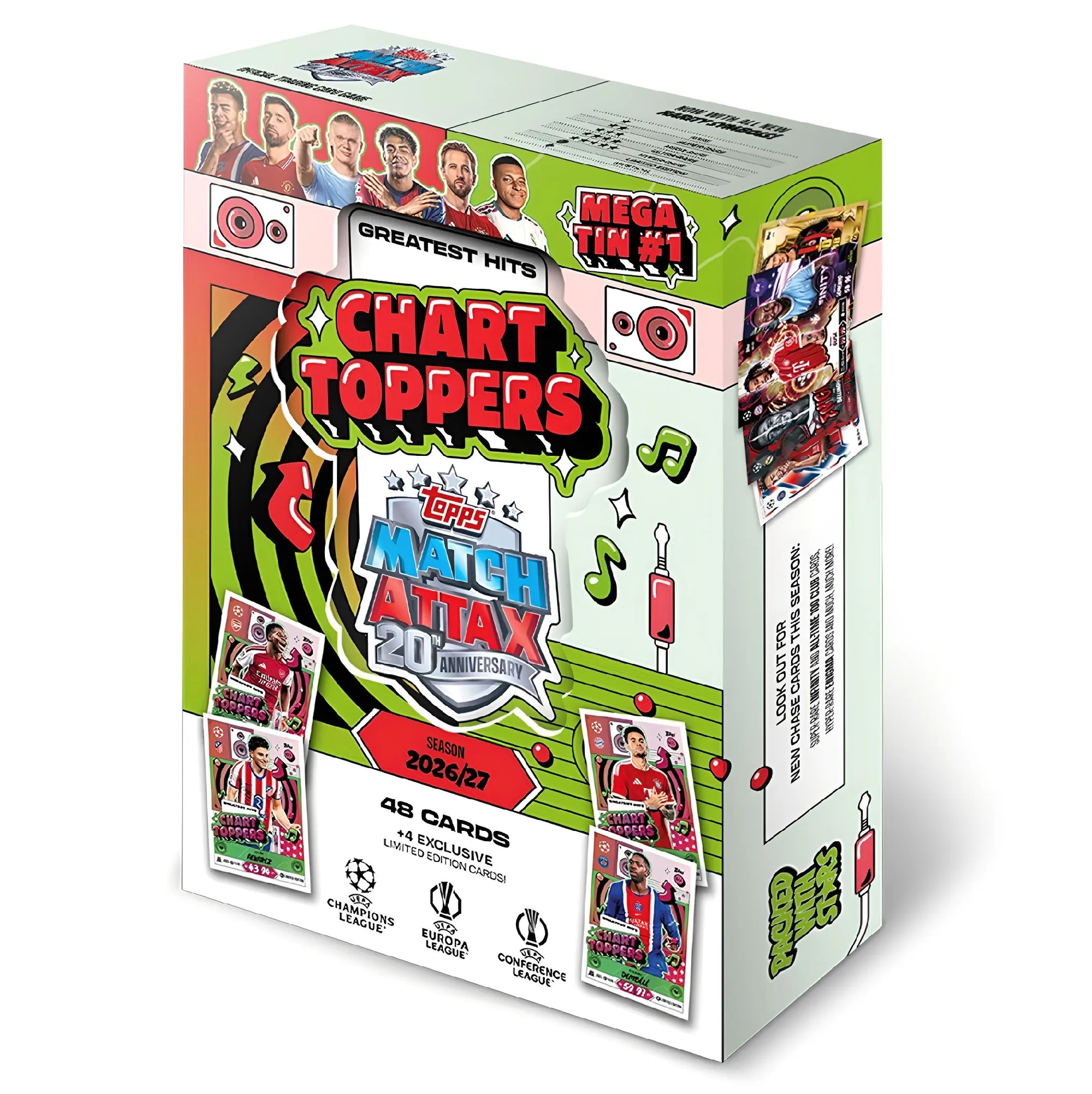 Topps UEFA Club Competition Match Attax MEGA TIN Sortiert