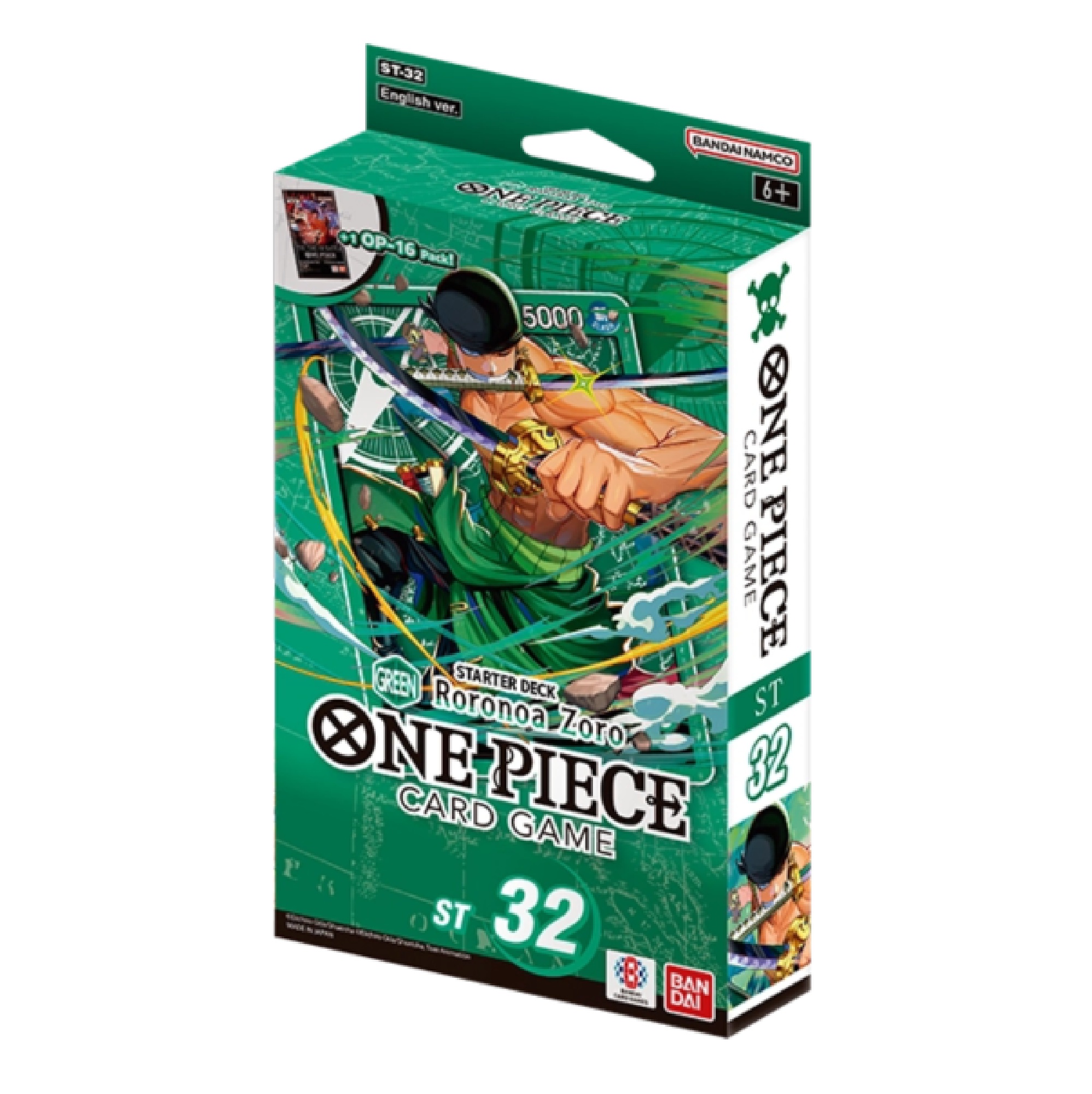 One Piece ST32 Starter Deck Green Roronoa Zoro