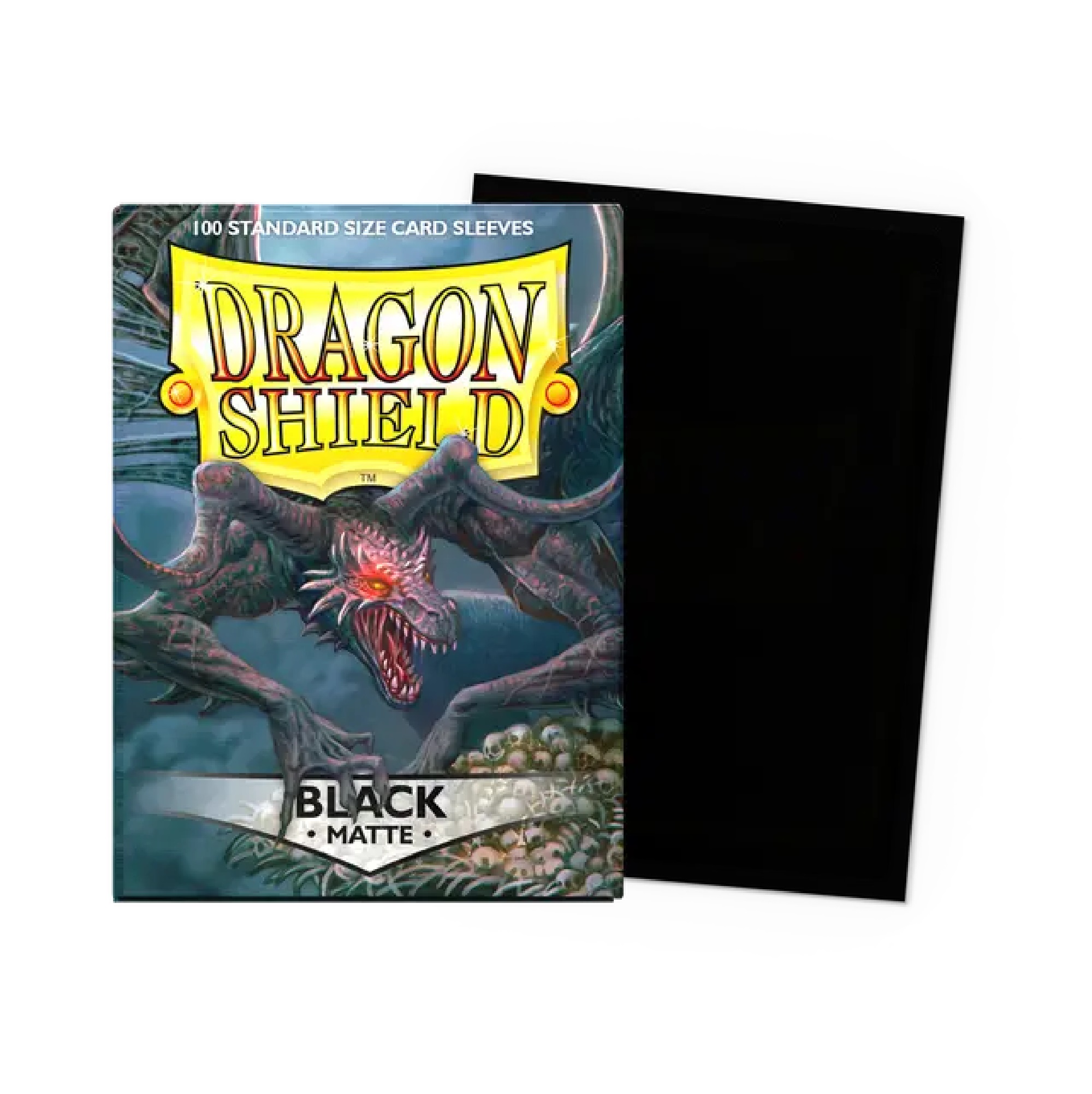 Dragon Shield Matte Black 100 Standard Size Sleeves