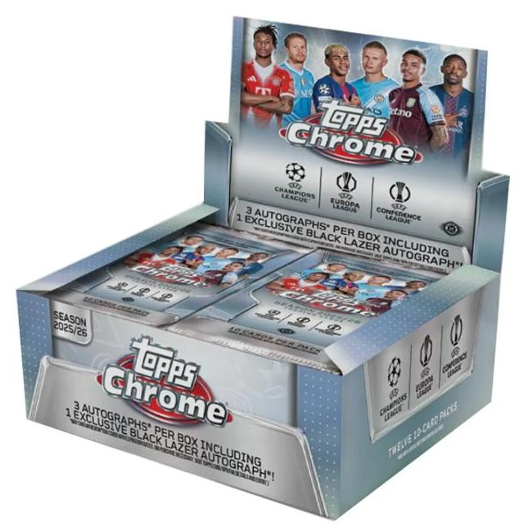 2025/26 Topps Chrome UEFA Club Competitions Jumbo Box