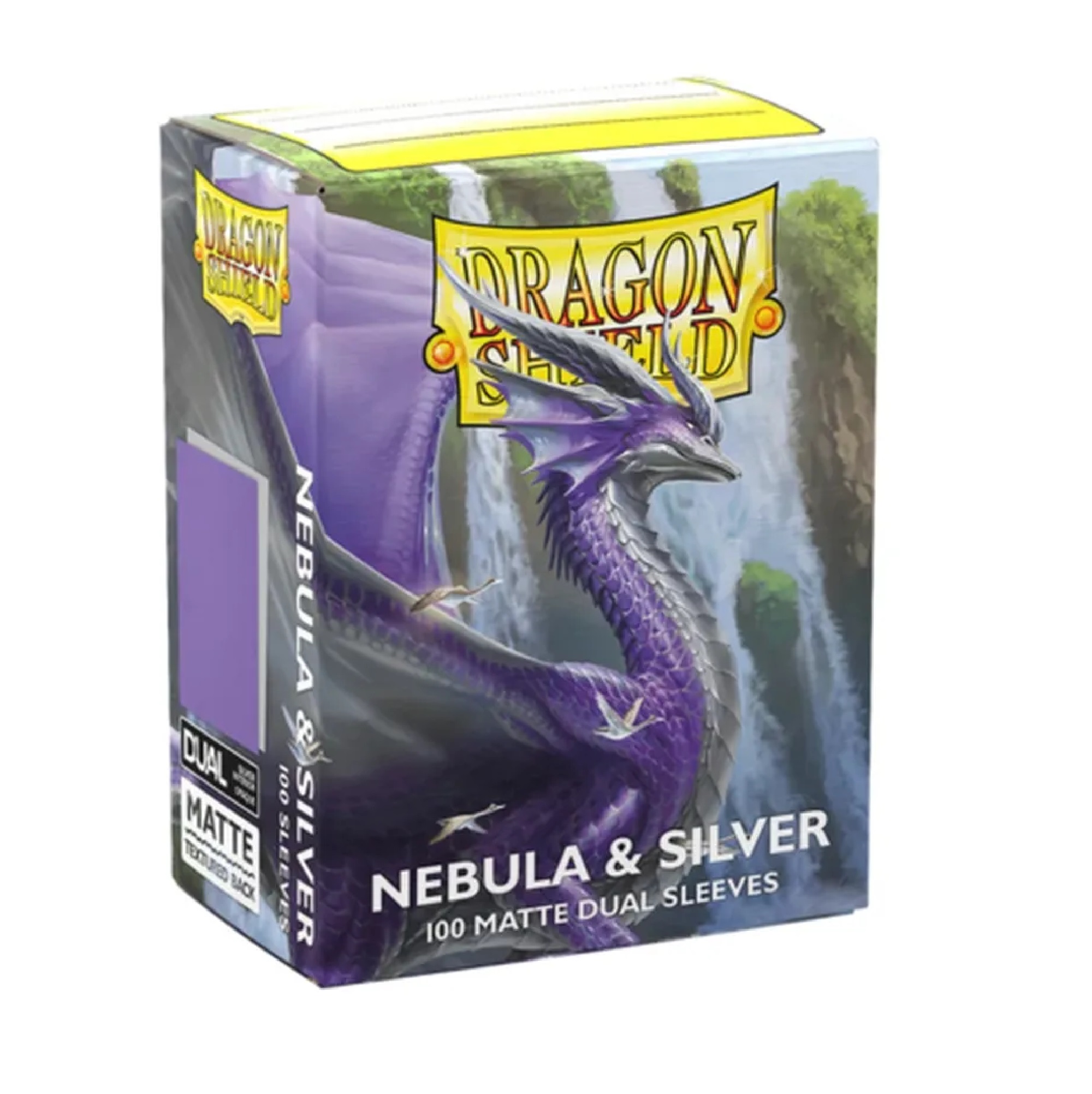 Dragon Shield Nebula & Silver Sleeves Standard Size (100)