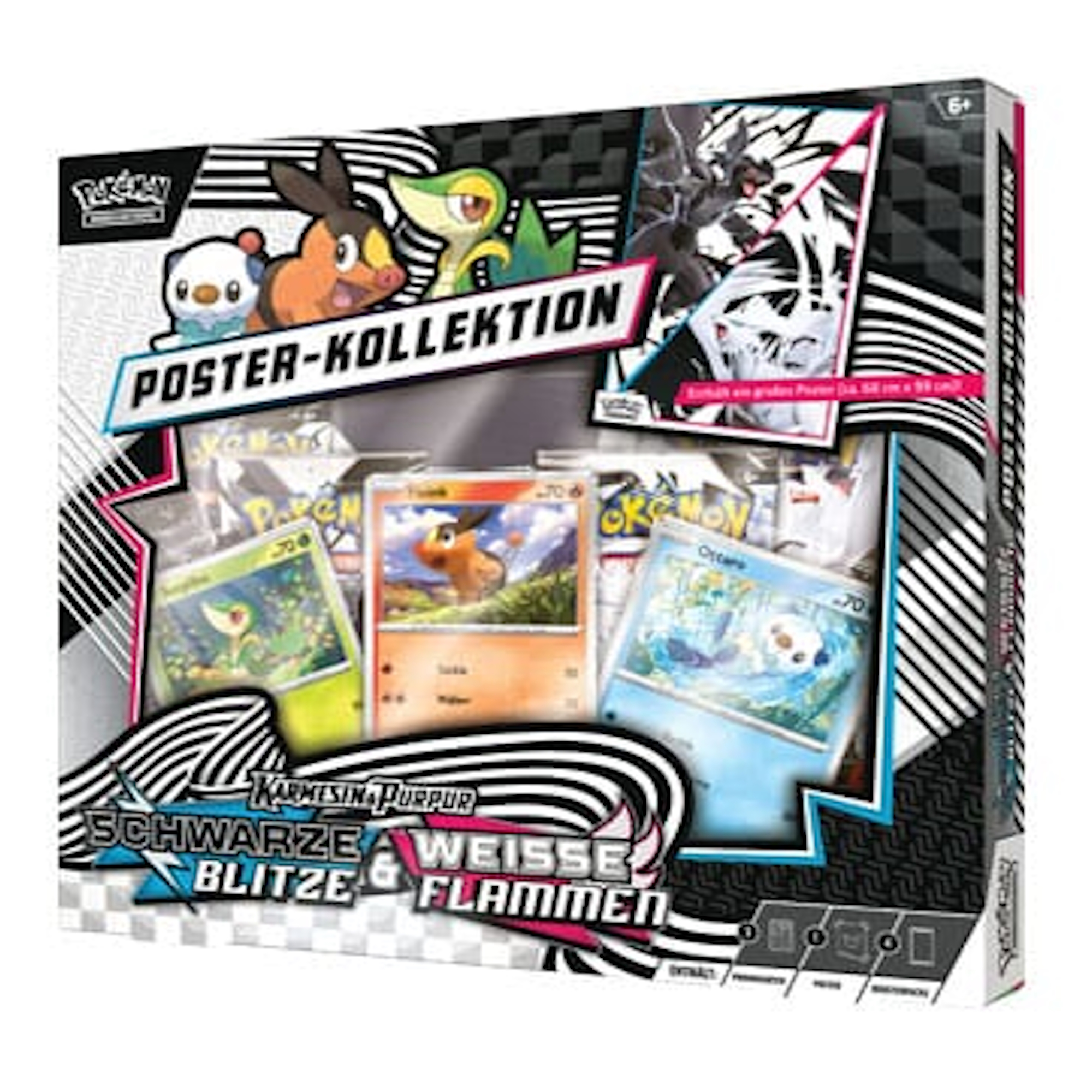 Pokemon KP10.5 Weisse Flammen & Schwarze Blitze Poster-Kollektion (Deutsch)