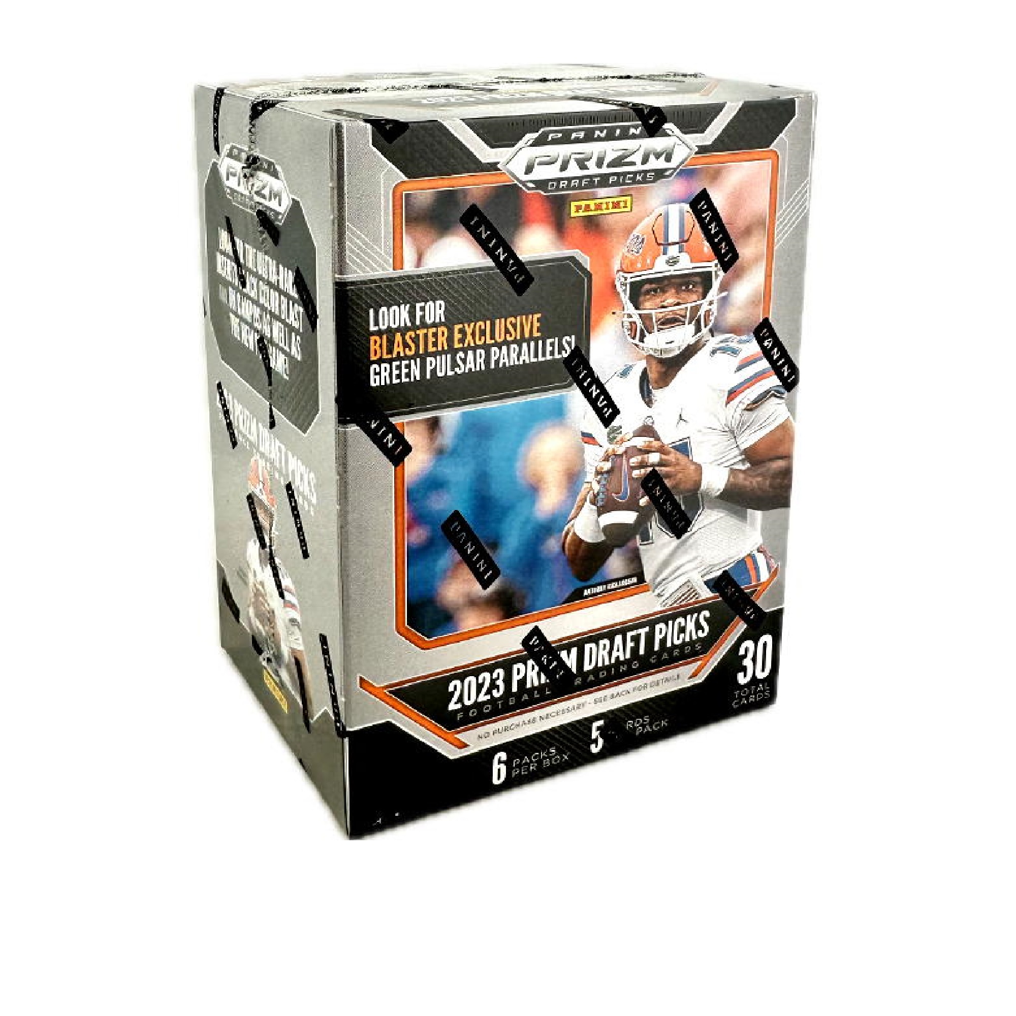 Panini Prizm Draft Picks 2023 Football NFL - Blaster Box (Green Pulsar) (Englisch)