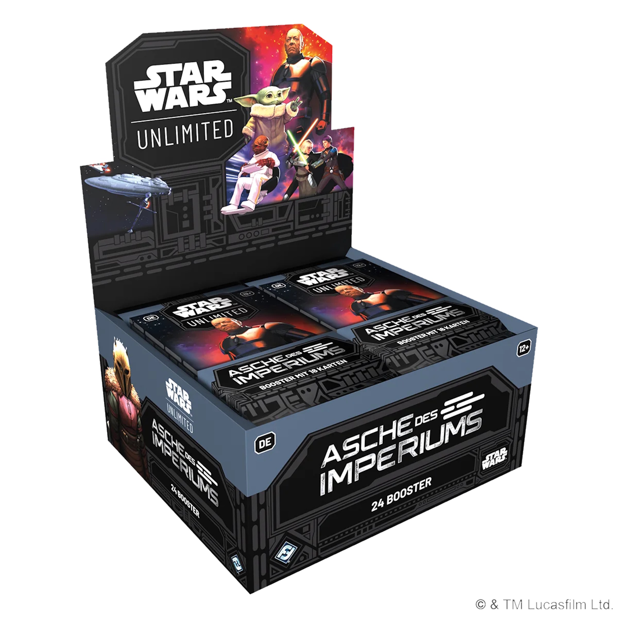 Star Wars Unlimited Asche des Imperiums Booster Display (Deutsch)